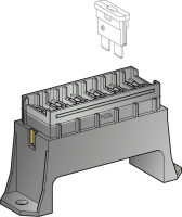 Flachsicherungshalter für 6 Sicherungen
